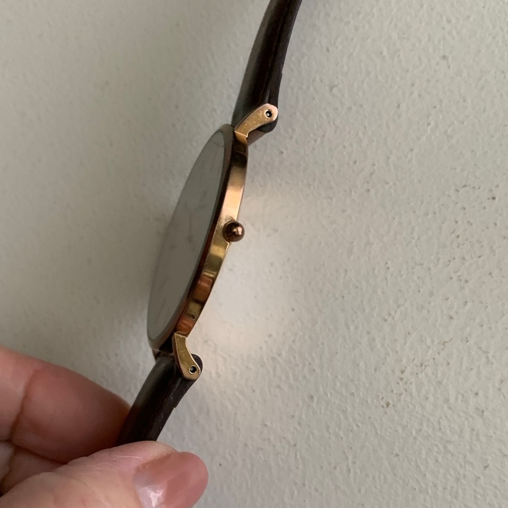 Daniel Wellington Classic White Dial Watch with Brown Leather Strap Rose Gold - Picture 6 of 11